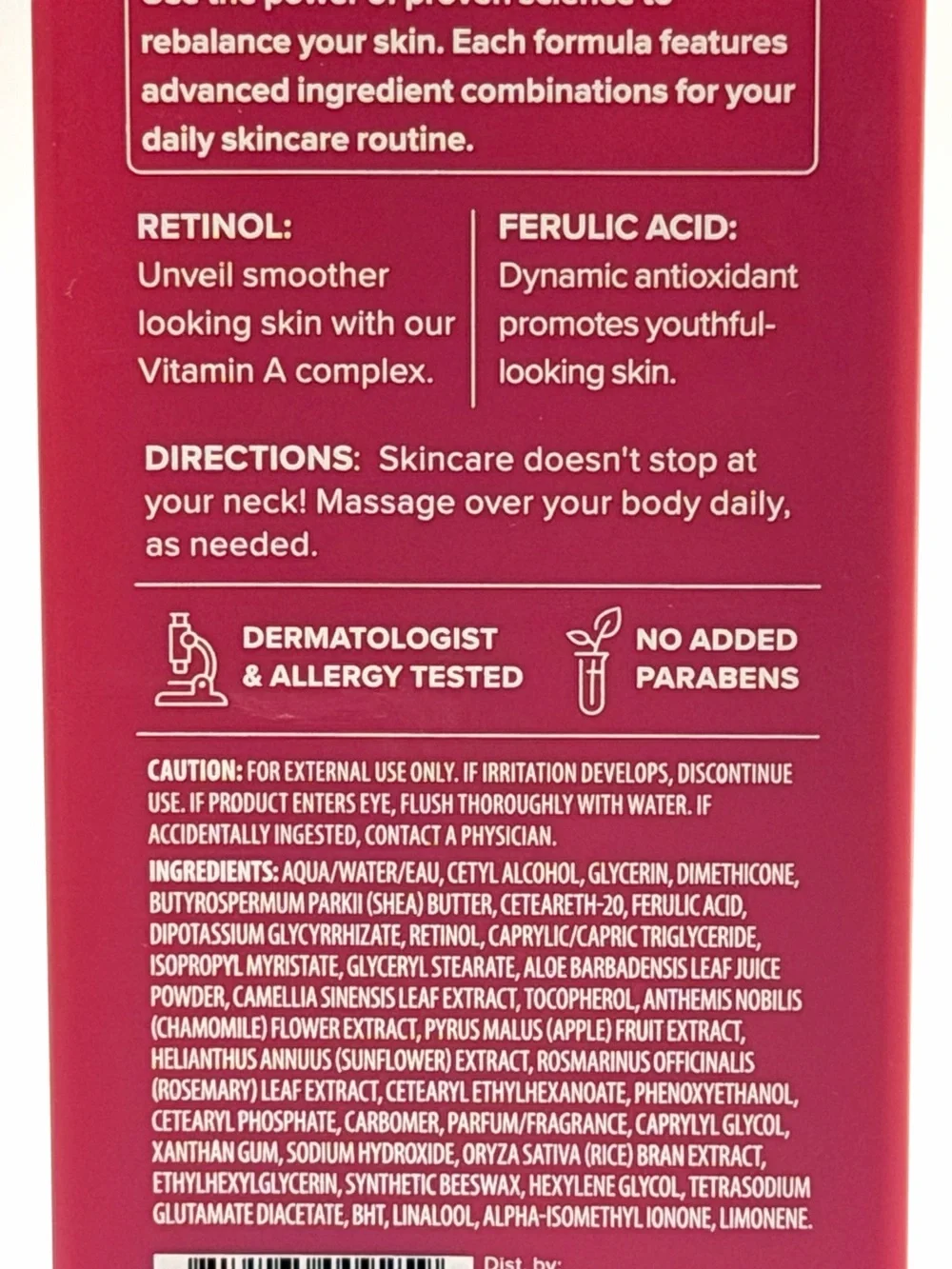 Medix 5.5 Retinol + Ferulic Acid Age Rewind Body Cream 15 oz